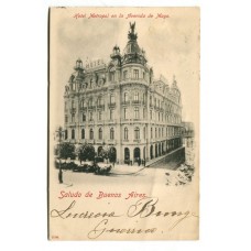 CIUDAD DE BUENOS AIRES HOTEL METROPOL ANTIGUA TARJETA POSTAL